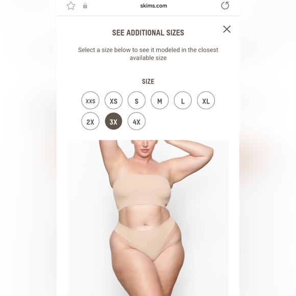 ❌️SOLD❌️ SKIMS - Bandeau Bra Black - Picture 7 of 7